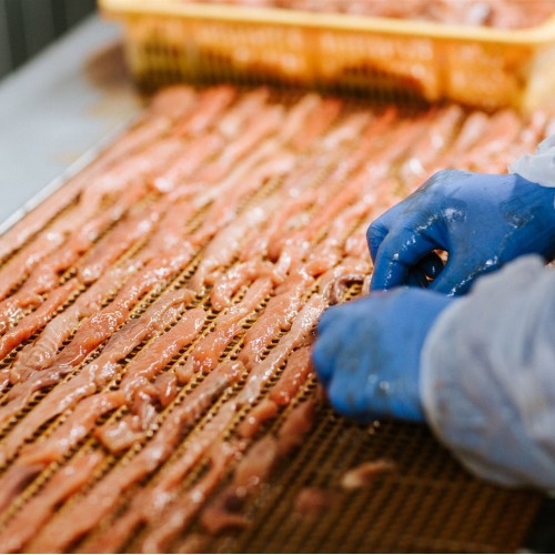 Candied Salmon Jerky - Maple